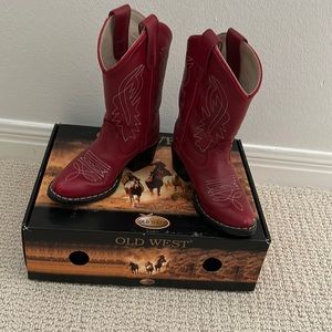 Old West girls or boys red toddler boots! Worn twice.